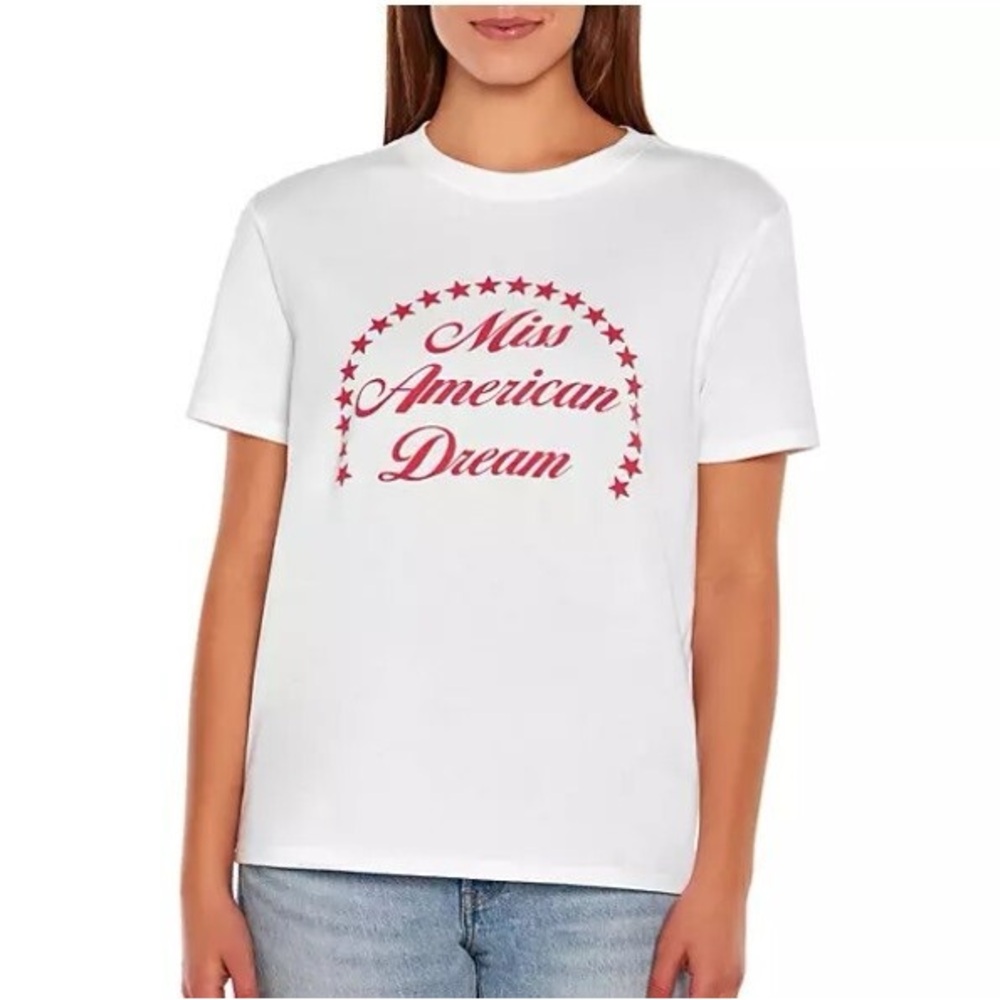 Wildfox Miss American Dream Clean White Tshirt XXL NWT